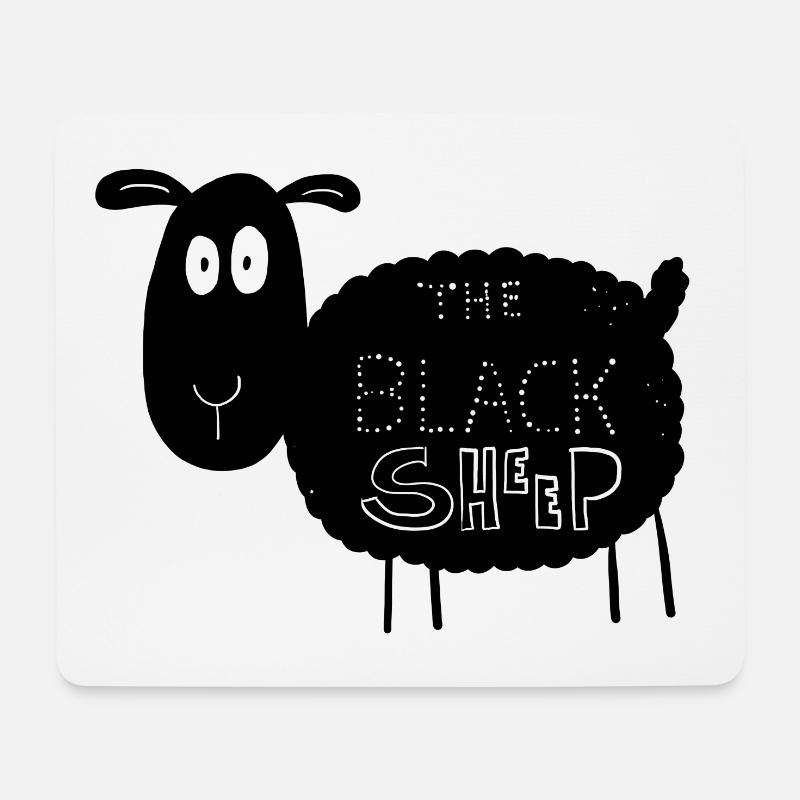 The Black Sheep I Das Schwarze Schaf Geschenk - Mousepad (Querformat) - Weiß