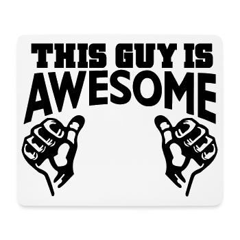 awesome - Mouse Pad (horizontal) - white - Front