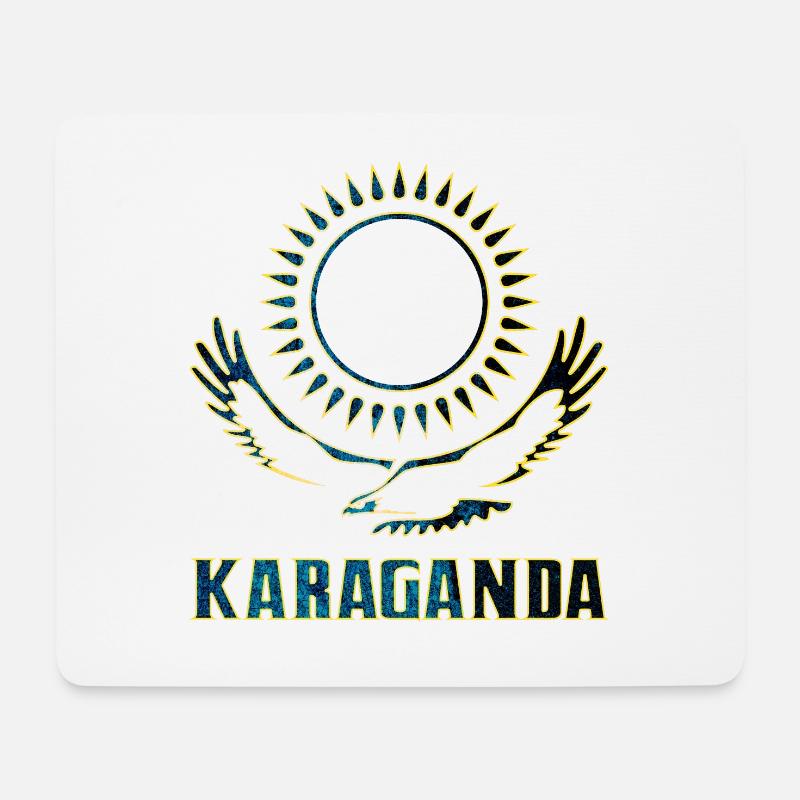 Karaganda Kasachstan Geschenk - Mousepad (Querformat) - Weiß