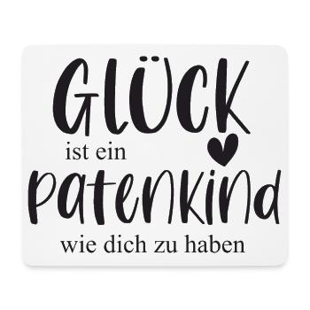 Patenkind Geschenk Glück Bedanken - Mousepad (Querformat) - Weiß - Vorne