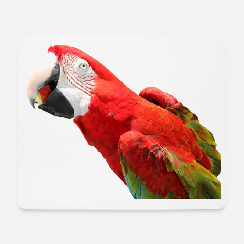 Papageien Vogel T-shirt Geschenk - Mousepad (Querformat) - Weiß