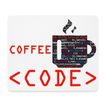 Les programmeurs génèrent du code à partir de café - Tapis de souris (format paysage) - blanc - Devant