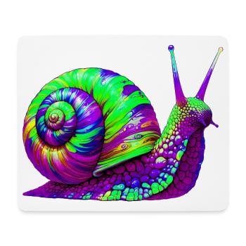 Escargot - Tapis de souris (format paysage) - blanc - Devant