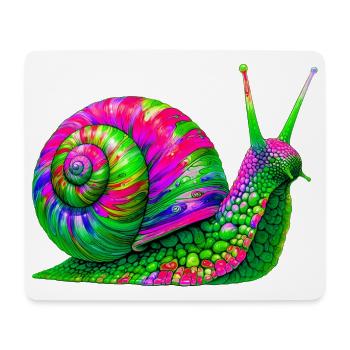 Schnecke - Mousepad (Querformat) - Weiß - Vorne