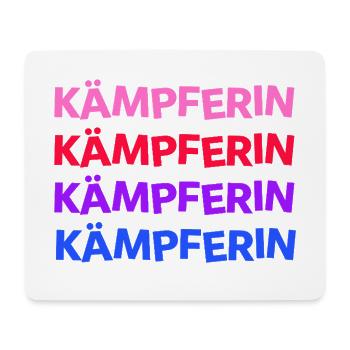 Kämpferin - du schaffst das! Mädchen Frau - Mousepad (Querformat) - Weiß - Vorne