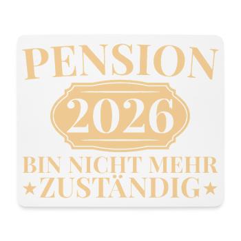 Adieu de pension 2026 Don de collègue retraité - Tapis de souris (format paysage) - blanc - Devant