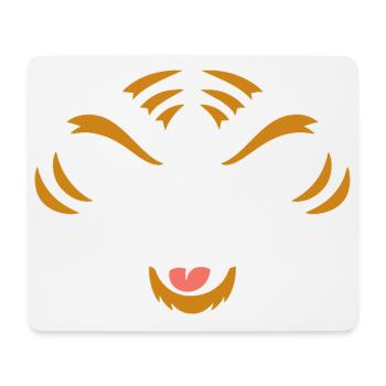 Tiger | Big Face Costume Carnival Disguise - Mouse Pad (horizontal) - white - Front