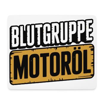 Blutgruppe Motoröl Schrauber Design - Mousepad (Querformat) - Weiß - Vorne