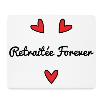 PENSIONIERT. RENTE. FROHEN RUHESTESTAND. RADSPORT - Mousepad (Querformat) - Weiß - Vorne