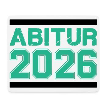 Abitur 2026 Abschluss – Raues Finish - Mousepad (Querformat) - Weiß - Vorne