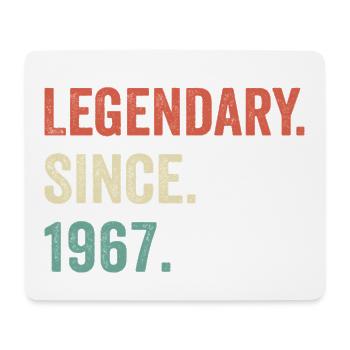legendär seit 1967 - Mousepad (Querformat) - Weiß - Vorne