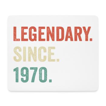 Legendär seit 1970 - Mousepad (Querformat) - Weiß - Vorne
