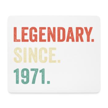 legendary since 1971 - Mouse Pad (horizontal) - white - Front