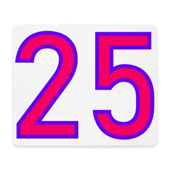 25. 25 YEARS. 25th ANNIVERSARY. 25 YEARS ANNIVERSARY. - Mouse Pad (horizontal) - white - Front