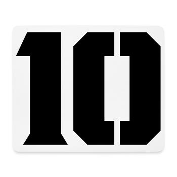 10 - Mousepad (Querformat) - Weiß - Vorne