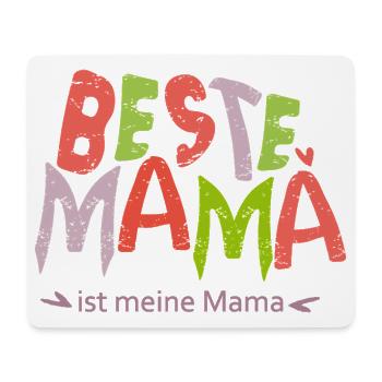 Beste Mama  - Mousepad (Querformat) - Weiß - Vorne