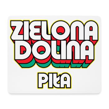 Zielona Dolina Piła. Name des Retro-Bezirks - Mousepad (Querformat) - Weiß - Vorne