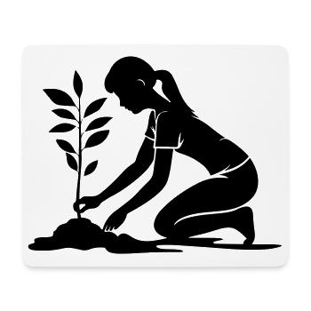 Environnement de plantation - Tapis de souris (format paysage) - blanc - Devant