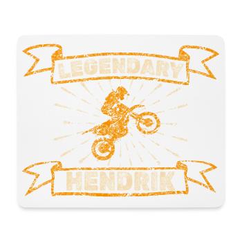 Biker Hendrik - Mousepad (Querformat) - Weiß - Vorne