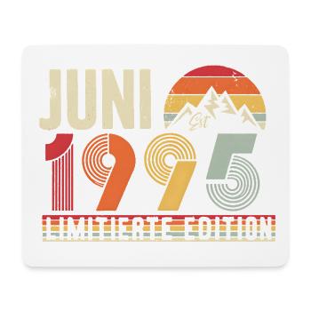 Juni 1995 Limitierte Edition Vintage Retro 1995  - Mousepad (Querformat) - Weiß - Vorne