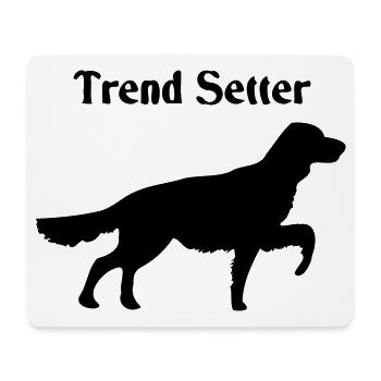 Trend Setter - Tapis de souris (format paysage) - blanc - Devant