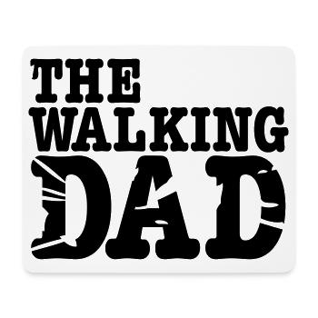 the walking dad - Mouse Pad (horizontal) - white - Front