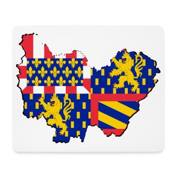 Bourgogne Franche Comté - Mousepad (Querformat) - Weiß - Vorne