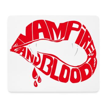 Vampire Lip - Mouse Pad (horizontal) - white - Front