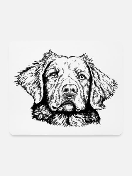 Nova Scotia Duck Tolling Retriever - Mousepad (Querformat) - Weiß