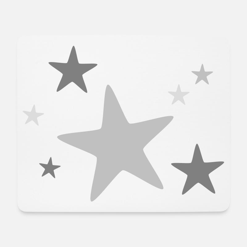 Sternengruppe mehrfarbig - Mousepad (Querformat) - Weiß