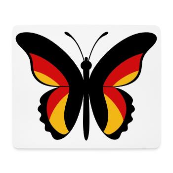 GER Papillon - Tapis de souris (format paysage) - blanc - Devant