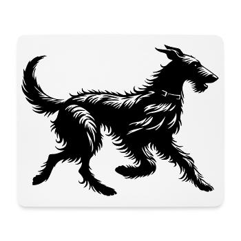 Scottish Deerhound - Mouse Pad (horizontal) - white - Front