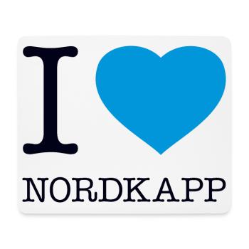 I LOVE NORDKAPP Norway Norwegen - Mousepad (Querformat) - Weiß - Vorne