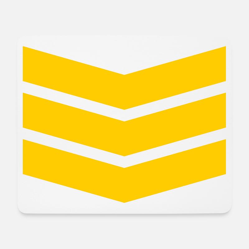 Chevron Stack Fettes Muster - Mousepad (Querformat) - Weiß