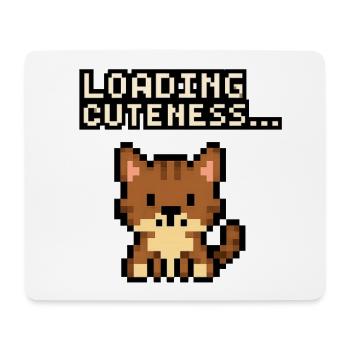 Loading time of the cuteness pixel cat - Mouse Pad (horizontal) - white - Front