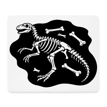 Os de dinosaure - Tapis de souris (format paysage) - blanc - Devant