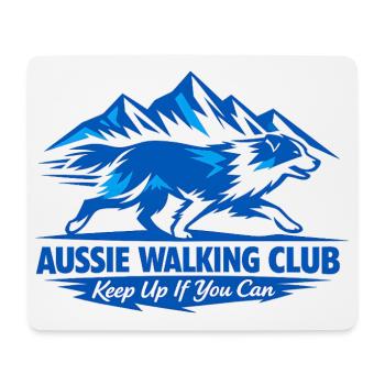 Aussie Walking Club Hundewandern - Mousepad (Querformat) - Weiß - Vorne