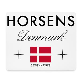 Horsens Denmark Coordinates Travel Souvenir - Mouse Pad (horizontal) - white - Front