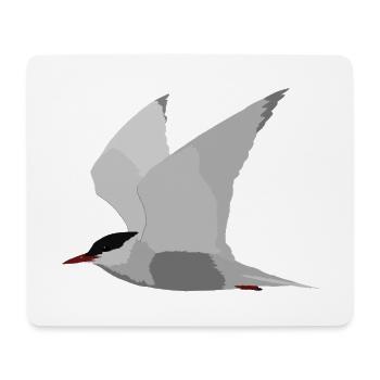 Whiskered Tern - Mouse Pad (horizontal) - white - Front