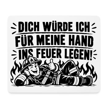 Schwarzer Humor Dich würde ich für meine Hand... - Mousepad (Querformat) - Weiß - Vorne