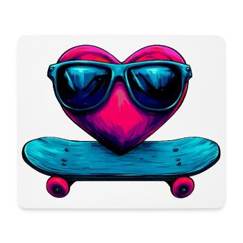 Skate Love Rider - Mousepad (Querformat) - Weiß - Vorne