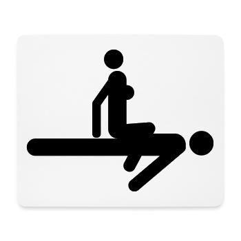 Sex position - Mouse Pad (horizontal) - white - Front