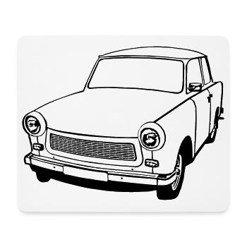  , Ostalgie , DDR Kult , Oldtimer (25) - Mousepad (Querformat) - Weiß - Vorne