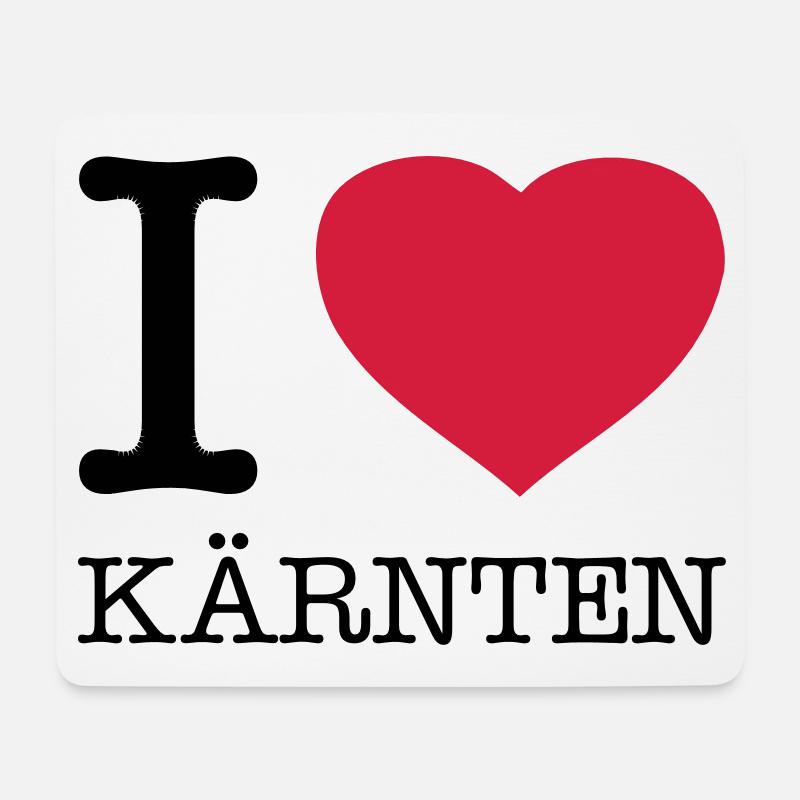 I LOVE KÄRNTEN Austria Österreich - Mousepad (Querformat) - Weiß