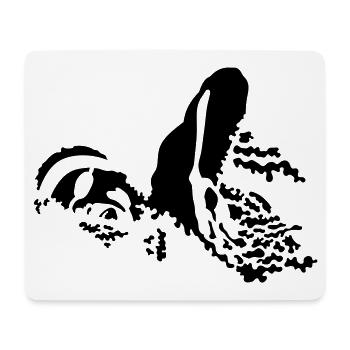 schwimmer_2 - Tapis de souris (format paysage) - blanc - Devant