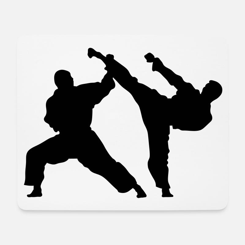 Karate - Mousepad (Querformat) - Weiß