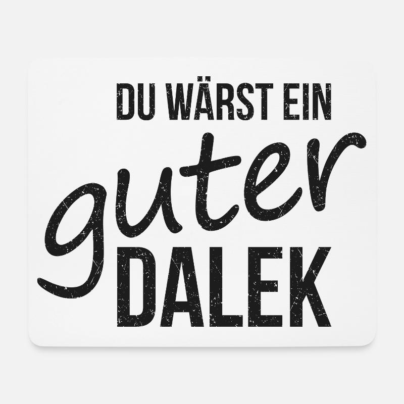 Dalek - Mousepad (Querformat) - Weiß