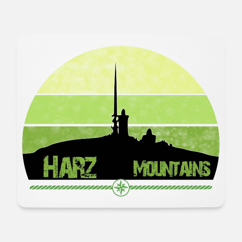 Harz Mountains - Brocken - Wir lieben den Harz - Mousepad (Querformat) - Weiß