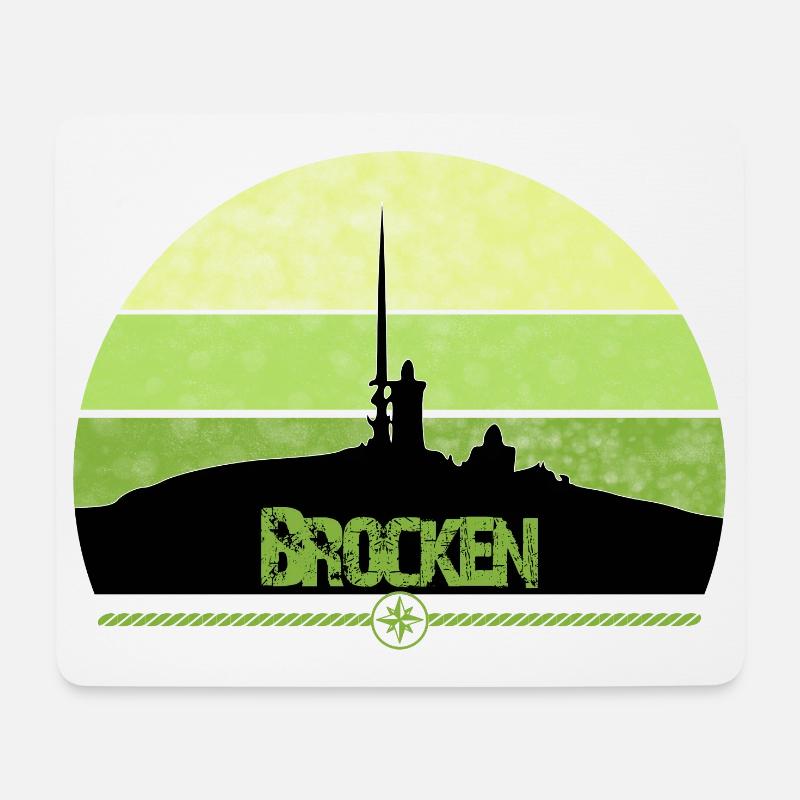 Harz Style - Brocken - Wir lieben den Harz - Mousepad (Querformat) - Weiß