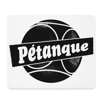 Tenue pétanque Boulekugel pour Bouler Boule - Tapis de souris (format paysage) - blanc - Devant